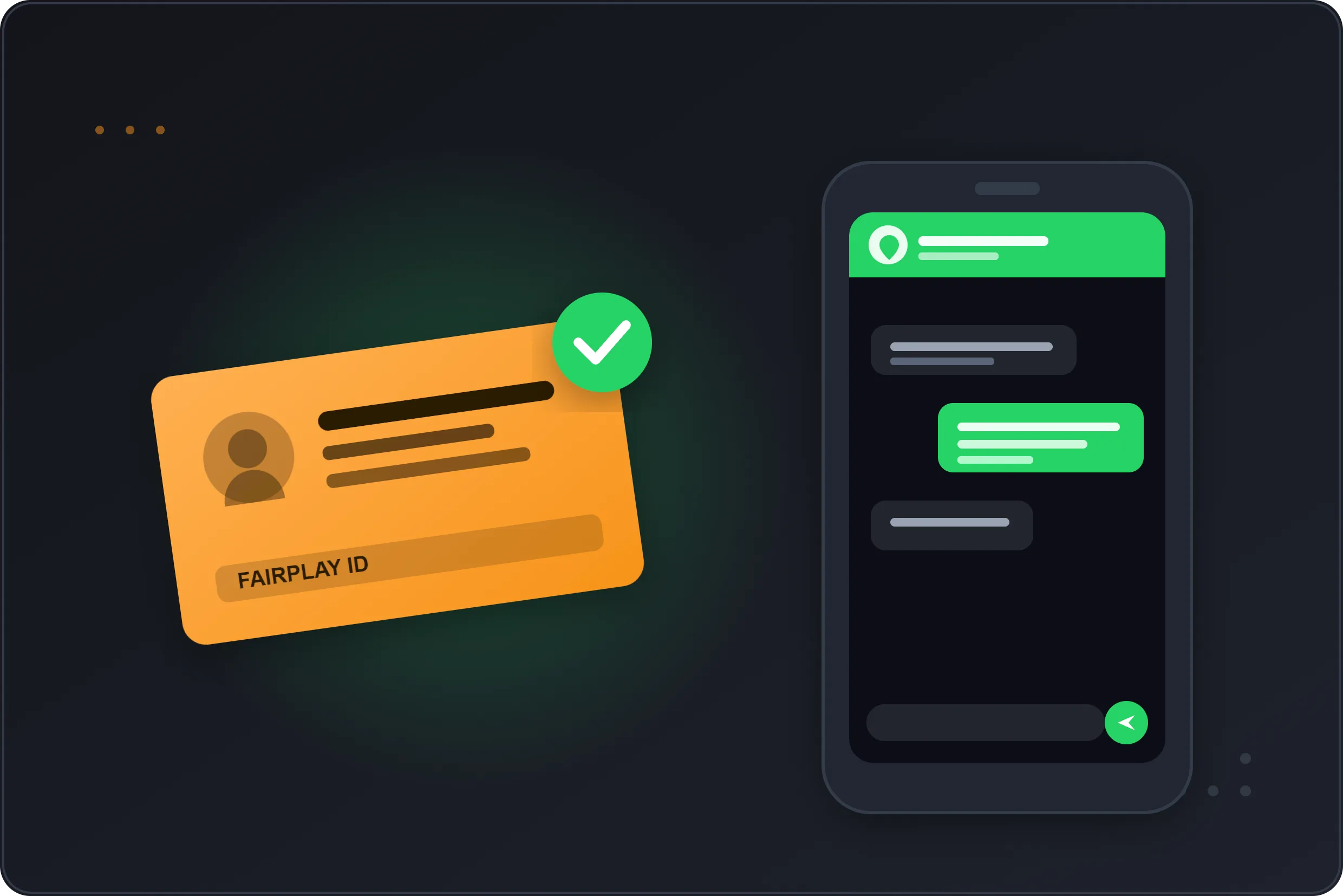 Creating a FairPlay ID through a WhatsApp chat on mobile, with a verified ID issued